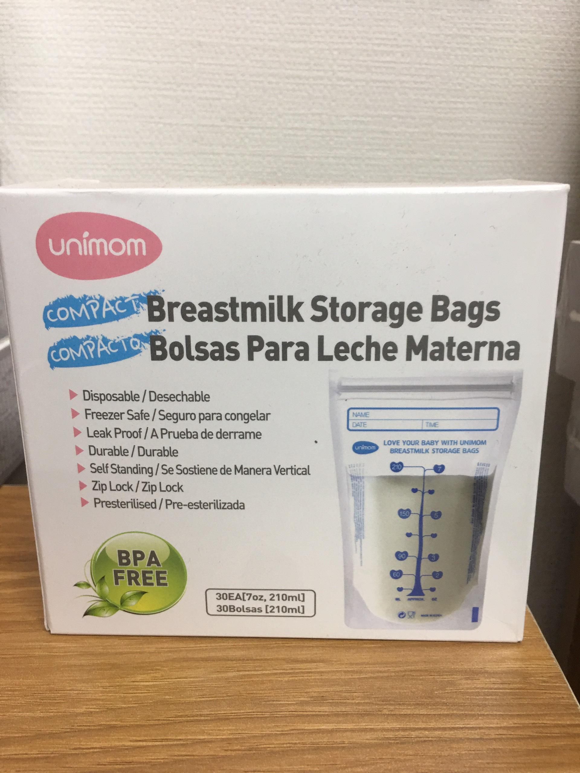 Túi trữ sữa mẹ Unimom Compact 210ml/Túi