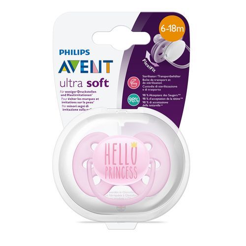 Ti giả Avent Soft/Ultra Air 0-6m/6-18m Cho Bé [Loại Thường/ Phản Quang]