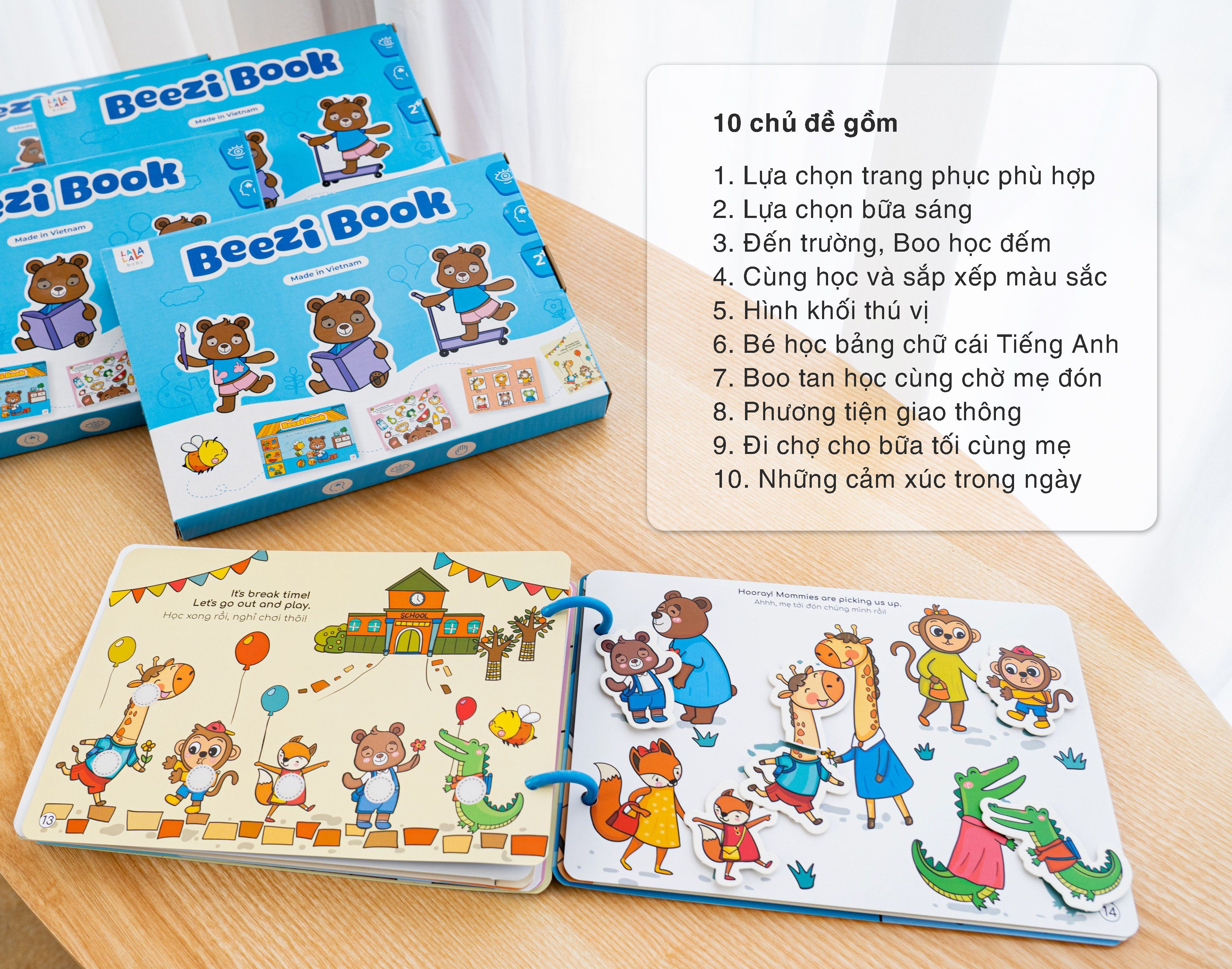 Học liệu bóc dán busy book - Lalababy