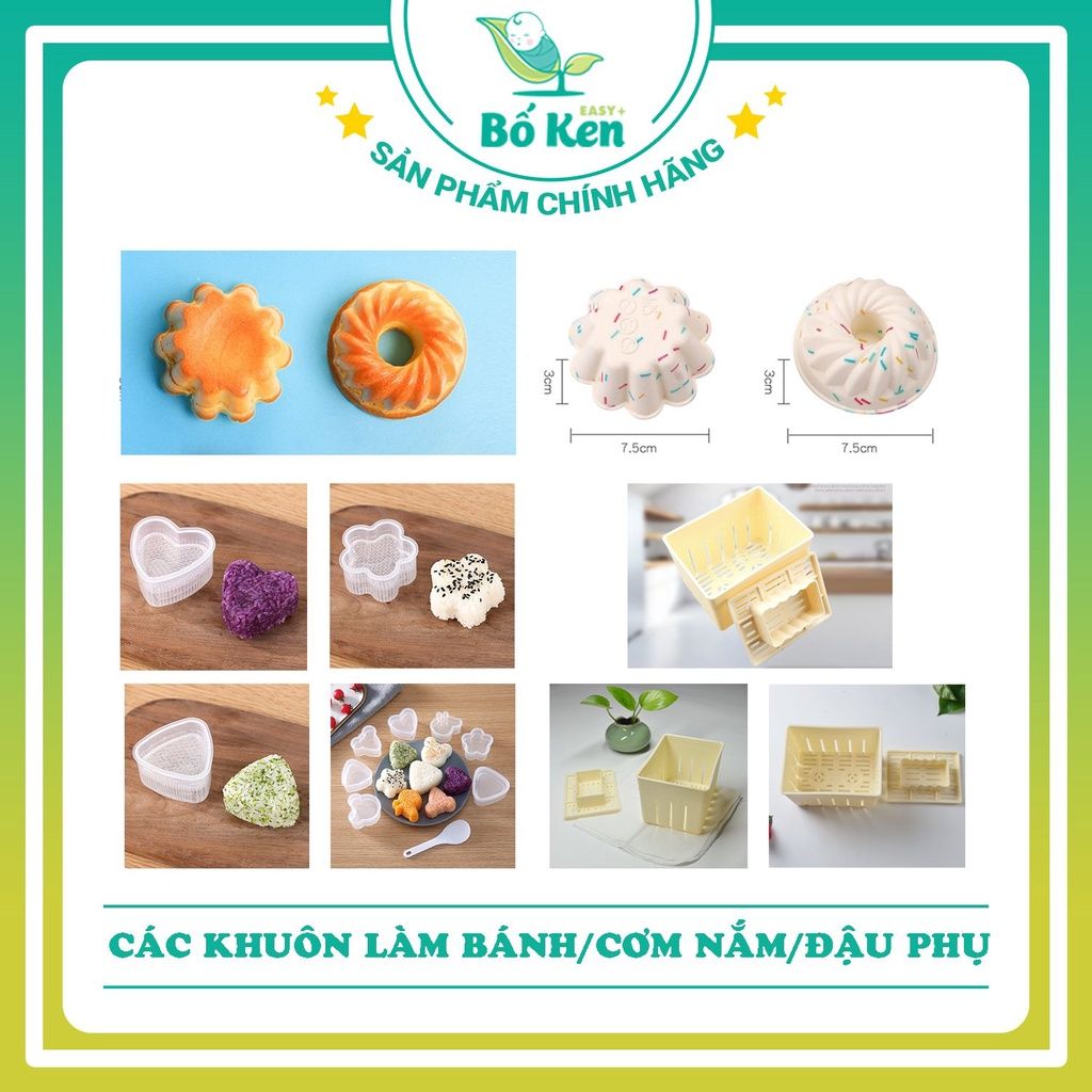 Khuôn Cơm Nắm Nhựa Trong Nhiều Hình