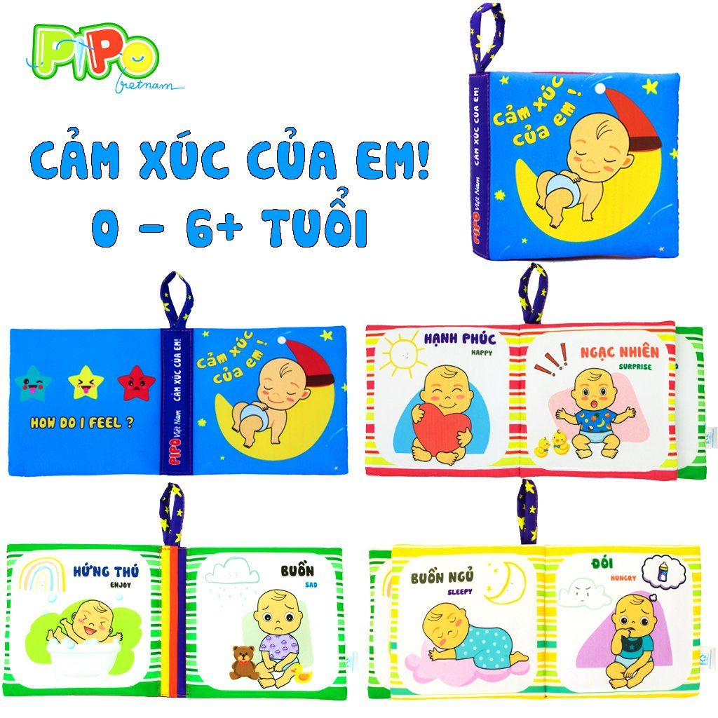 Sách vải nhỏ Pipo - Cảm xúc của em (03)