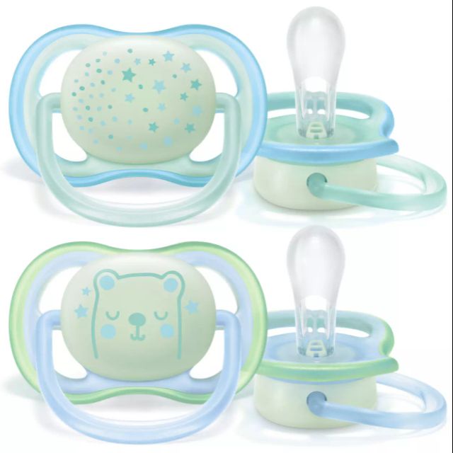 Ti giả Avent Soft/Ultra Air 0-6m/6-18m Cho Bé [Loại Thường/ Phản Quang]