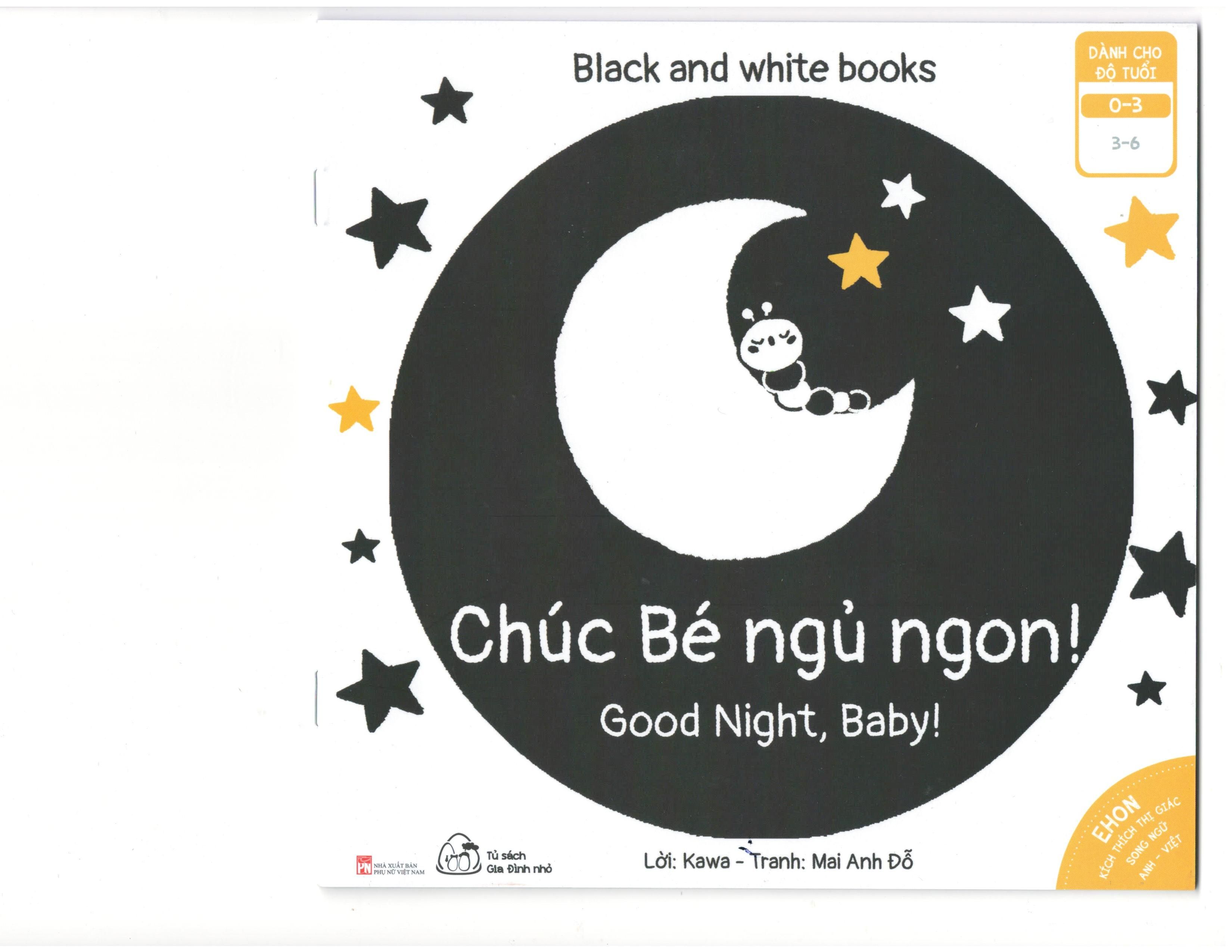 Sách Ehon [Black and White books - 6 cuốn - Kích thích thị giác - Song ngữ]