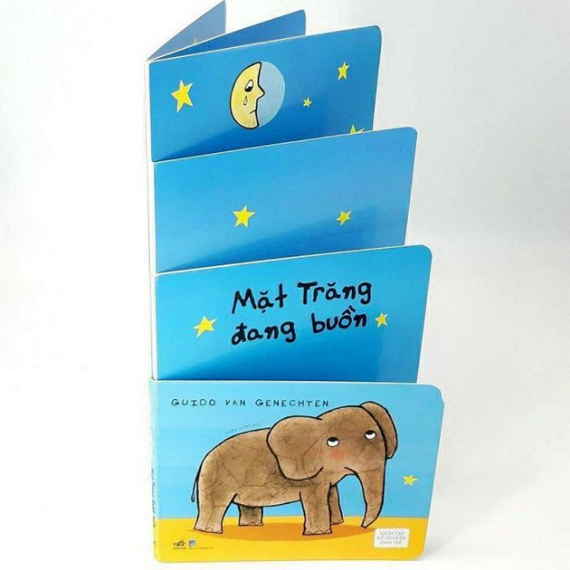 Sách tập kể chuyện cho trẻ -  Mặt trăng đang buồn - 2Y+