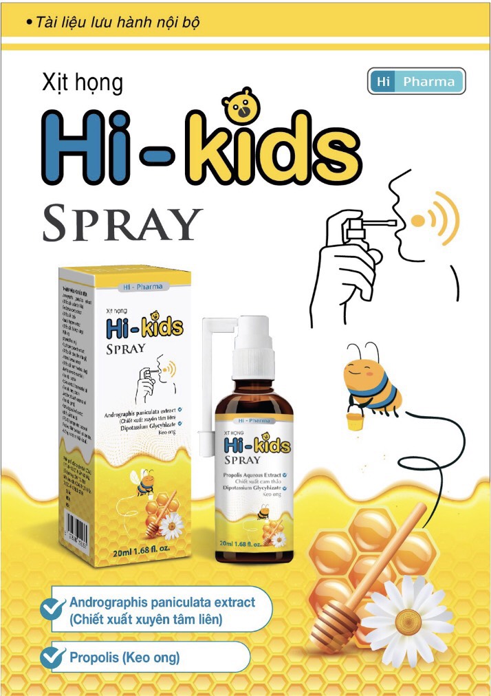 Xịt họng Hi-kids Spray 20ml