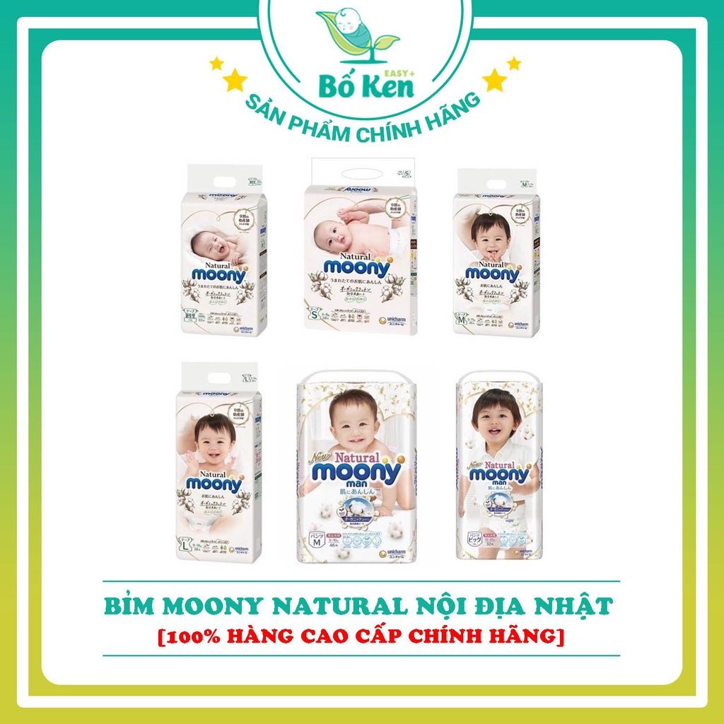 Bỉm 𝐌𝐨𝐨𝐧𝐲 𝐍𝐚𝐭𝐮𝐫𝐚𝐥 Nội Địa Nhật - Quần XL32 (12-22kg)