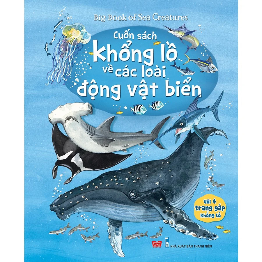 Sách tương tác - Big book - Cuốn sách khổng lồ về các loài động vật biển 168K