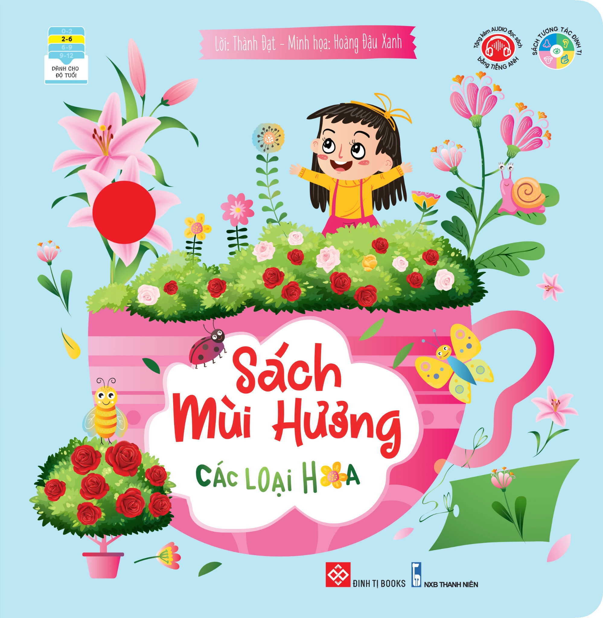 Sách mùi hương - Các loại hoa 2-6y