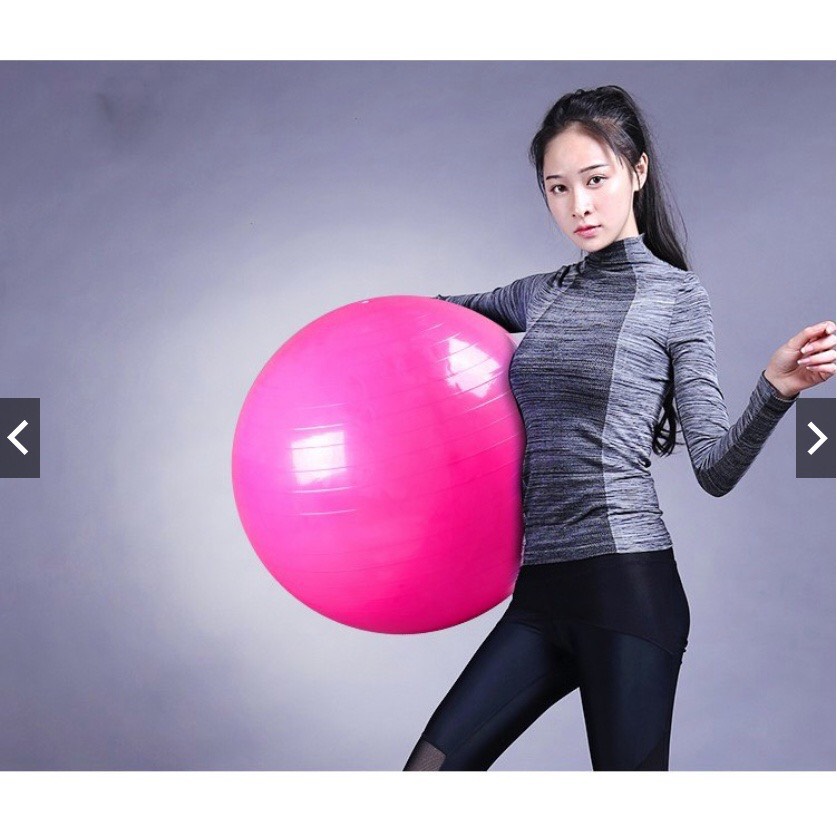 Bóng Yoga size 65cm kèm bơm - Màu Hồng