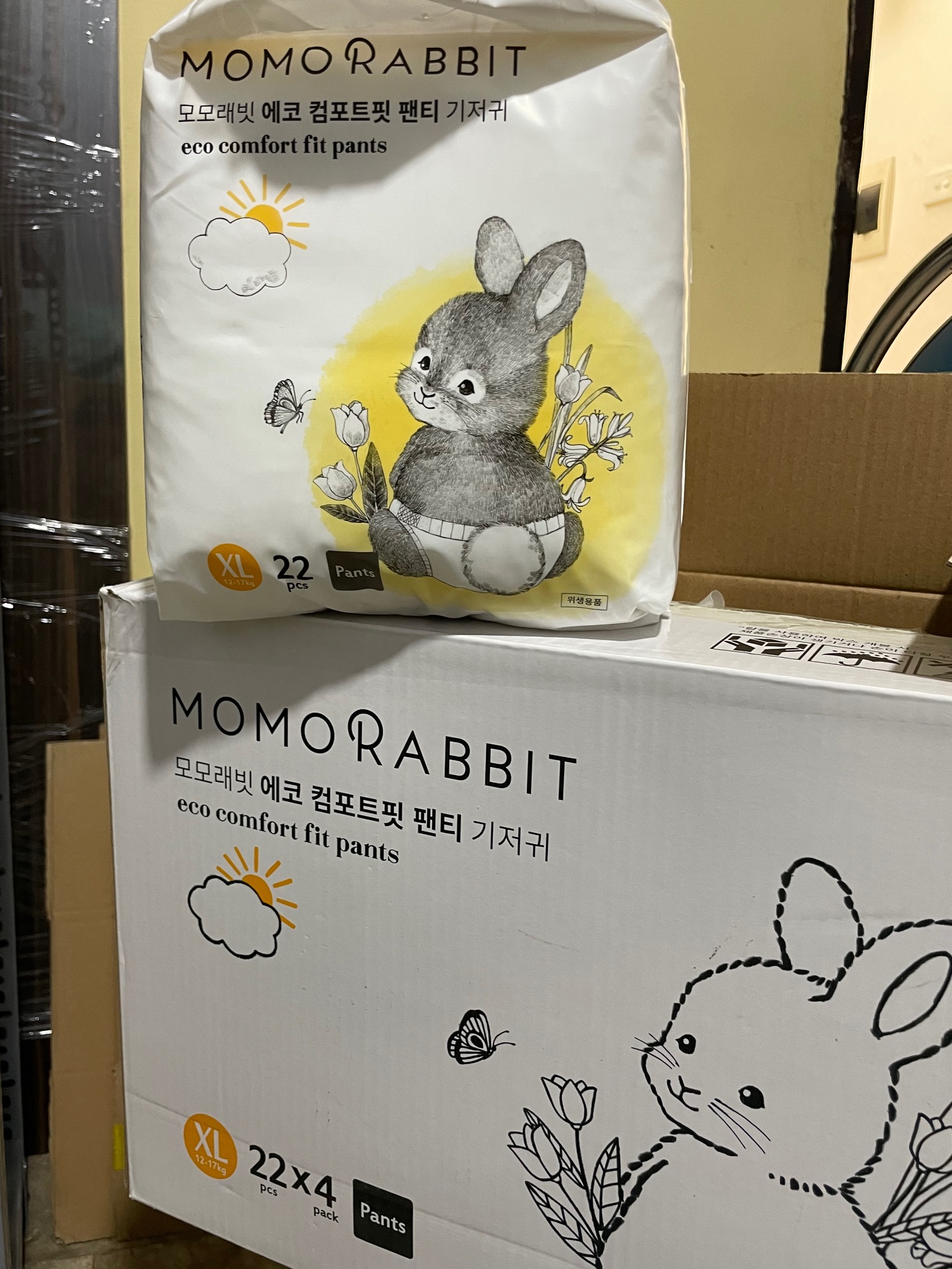 Bỉm Mông To Momo Rabbit Comfort Fit Hàn Quốc