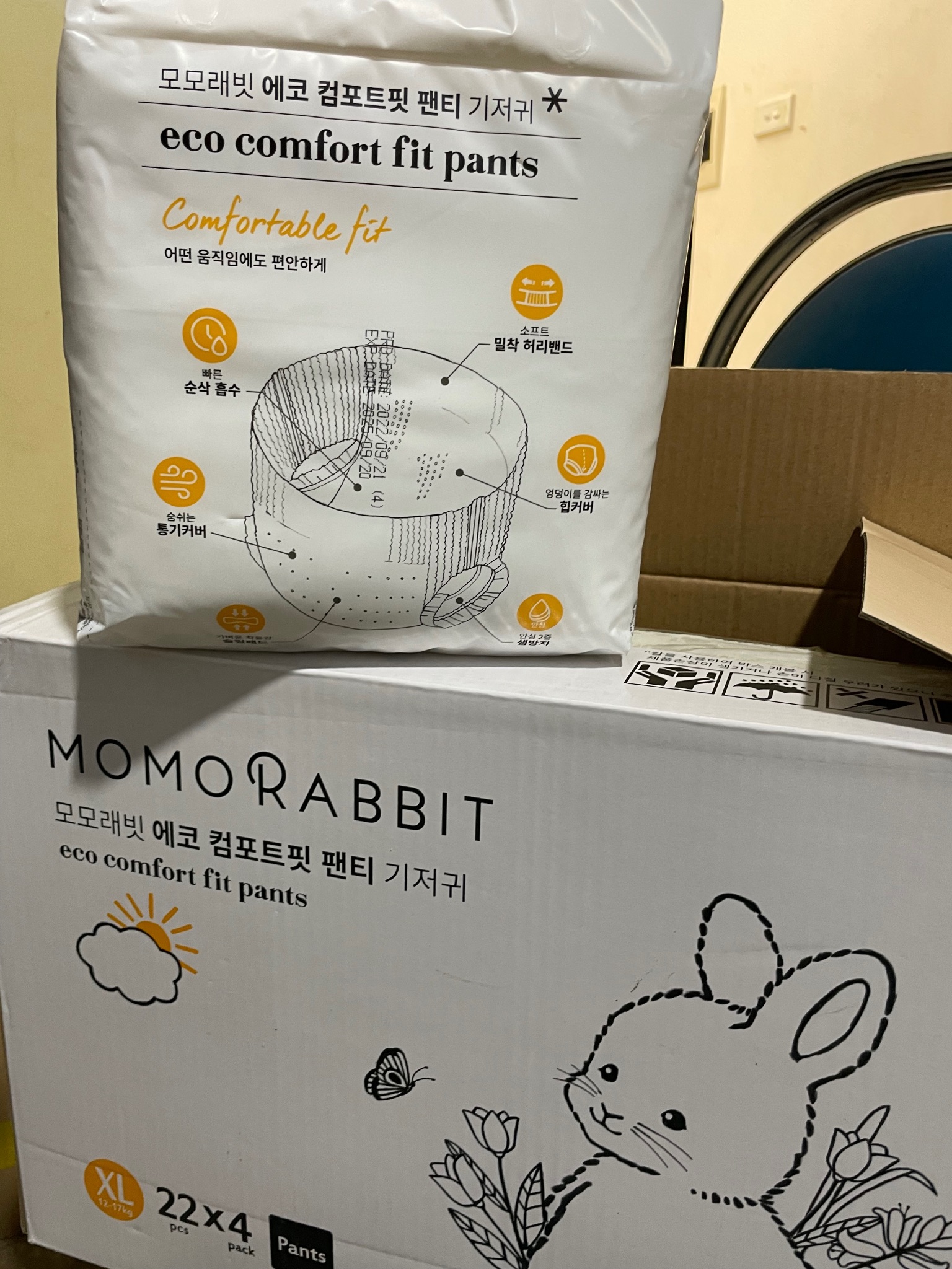 Bỉm Mông To Momo Rabbit Comfort Fit Hàn Quốc