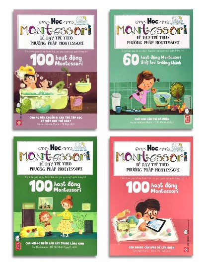 Sách Combo 4 Cuốn Học Montessori Để Dạy Trẻ Theo Phương Pháp Montessori