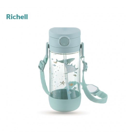 Bình Ống Hút Axstars Richell (450ml - Xanh)- 549K