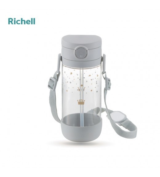 Bình Ống Hút Axstars Richell (450ml - Xám) - 549K