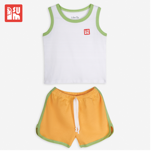 Bộ Quần Áo Ba Lỗ, Quần Đùi Bé Trai Vải Cotton [SU012]