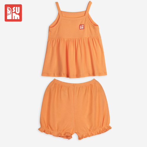 Bộ Quần Áo 2 Dây Bé Gái Vải Cotton [SU010]