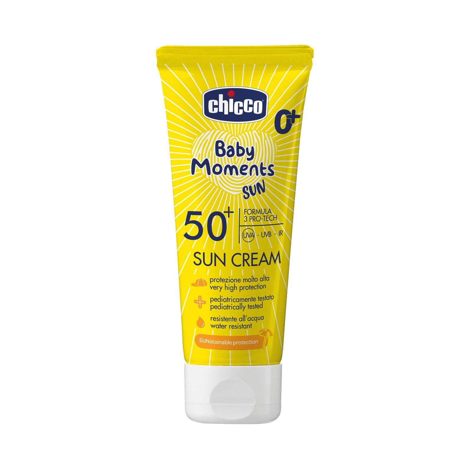 Kem chống nắng 3 tác động SPF 50+ Chicco 75ml - New 450k