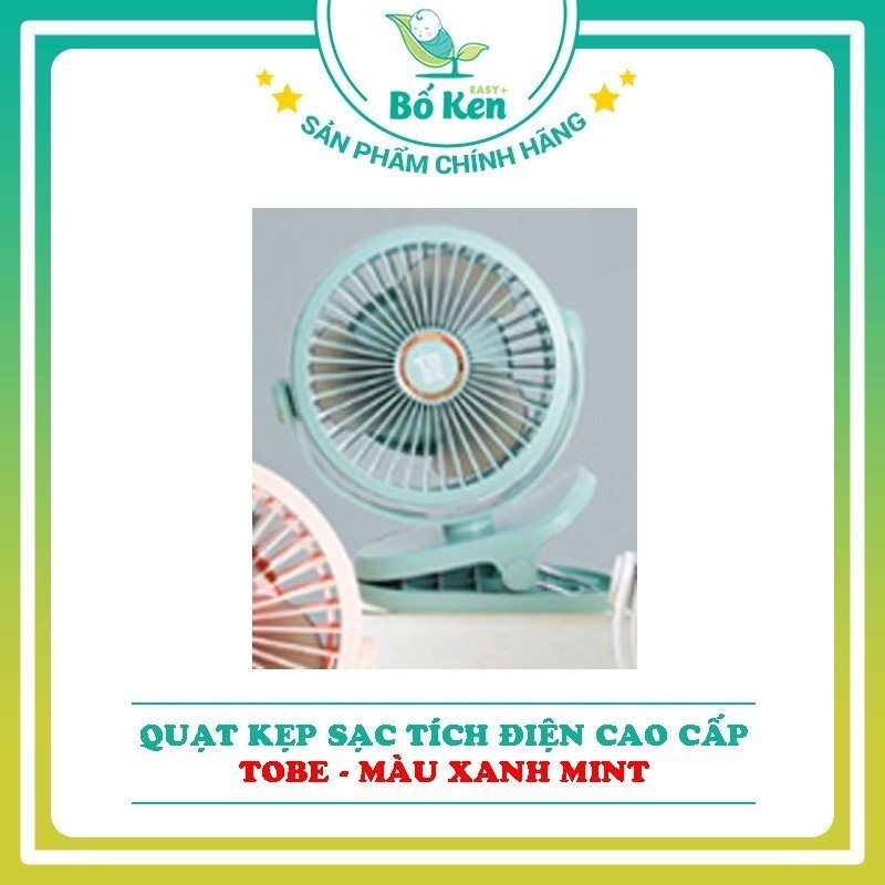 Quạt tích điện Tobe 9115 10.000mAh cầm tay, kẹp xe đẩy cho bé