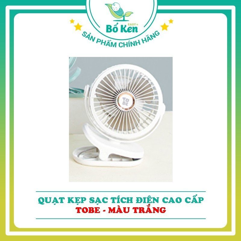 Quạt tích điện Tobe 9115 10.000mAh cầm tay, kẹp xe đẩy cho bé