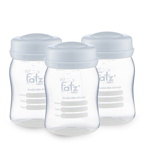 Bộ 3 bình trữ sữa Fatzbaby Dung tích 140 và 150ml