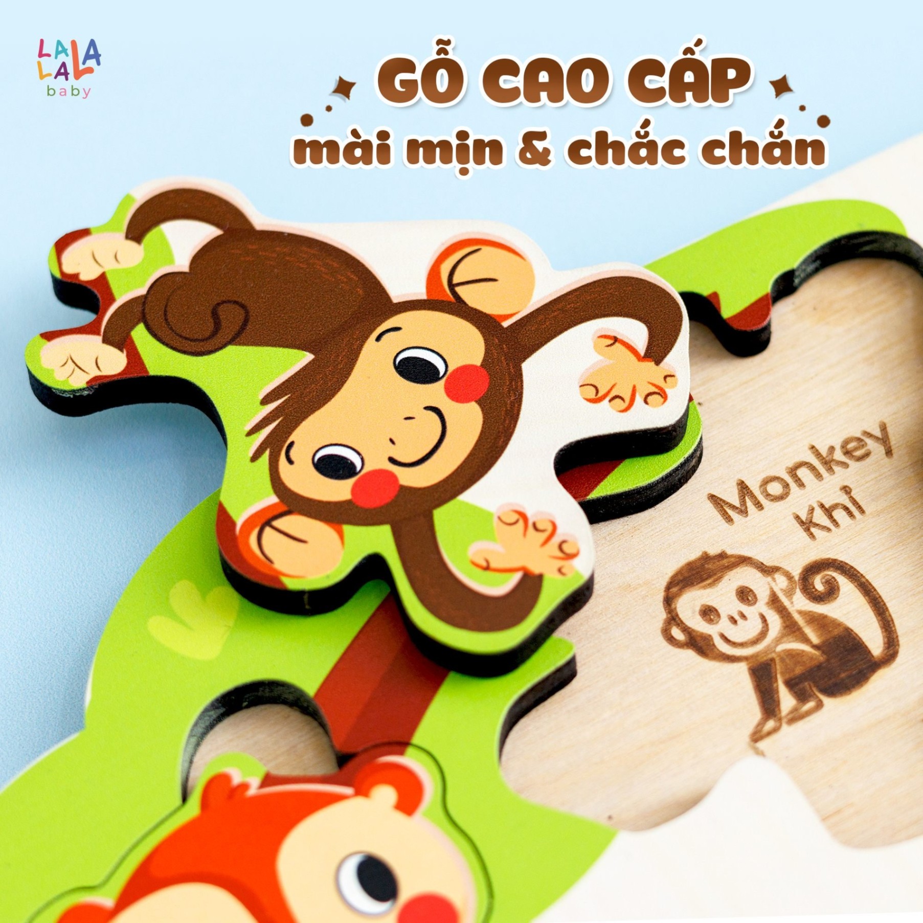 Đồ chơi Xếp hình gỗ LALALA puzzle (24x30cm) cho bé