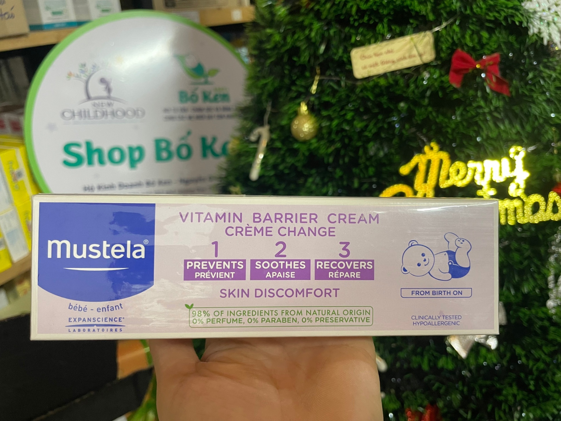 Kem Chống Hăm Mustela 123 Vitamin Barrier Cream