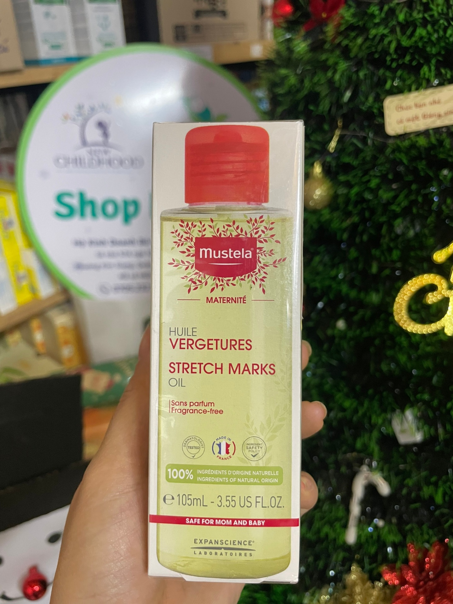 Dầu dưỡng da chống rạn da Mustela - STRETCH MARKS RECOVERY OIL 105ml