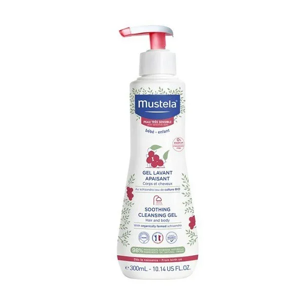 Gel tắm gội da nhạy cảm Mustela - SOOTHING CLEANSING GEL 300ml