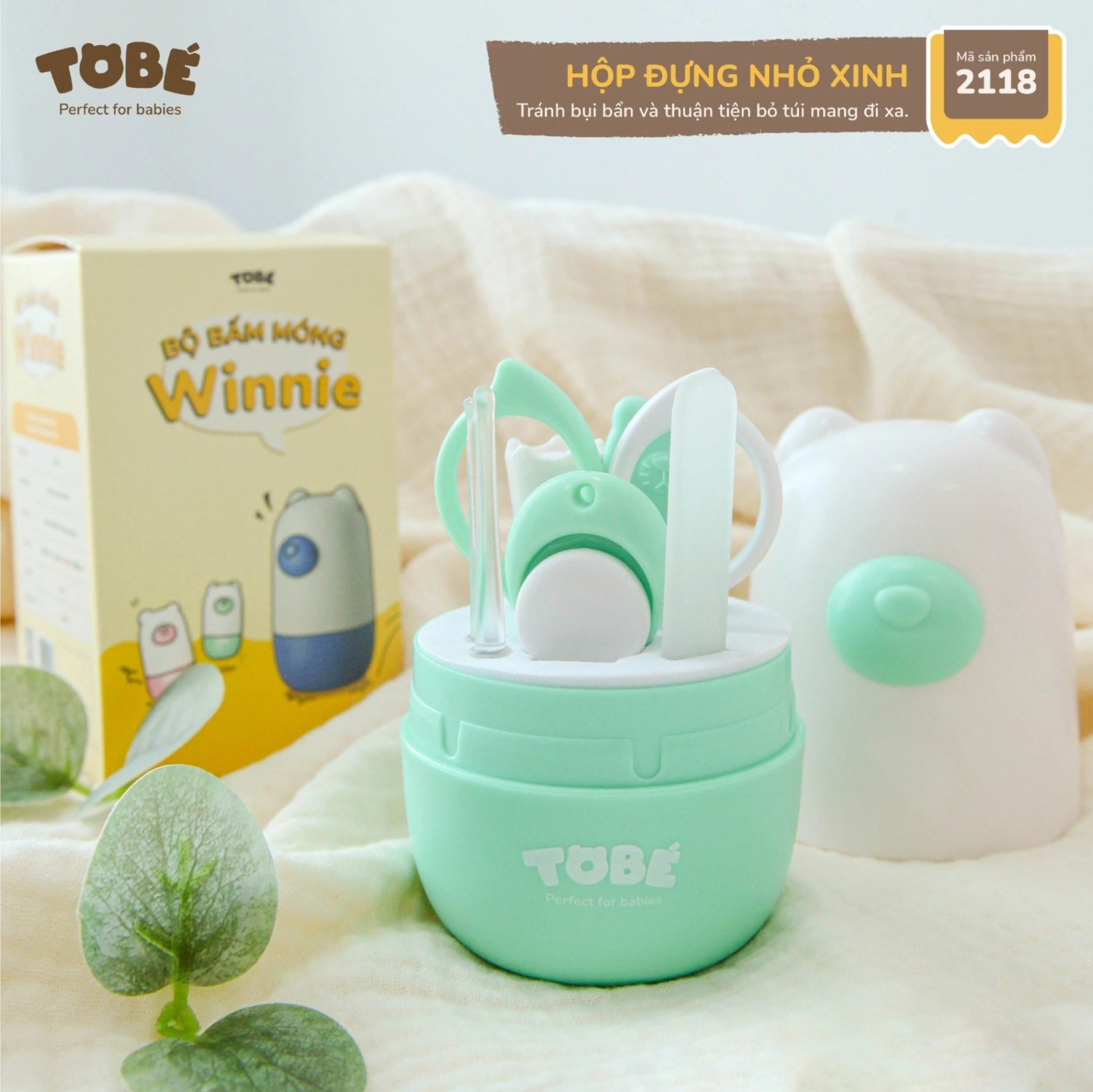 Bộ Bấm Móng Tay Cho Bé Winnie Tobe 2118