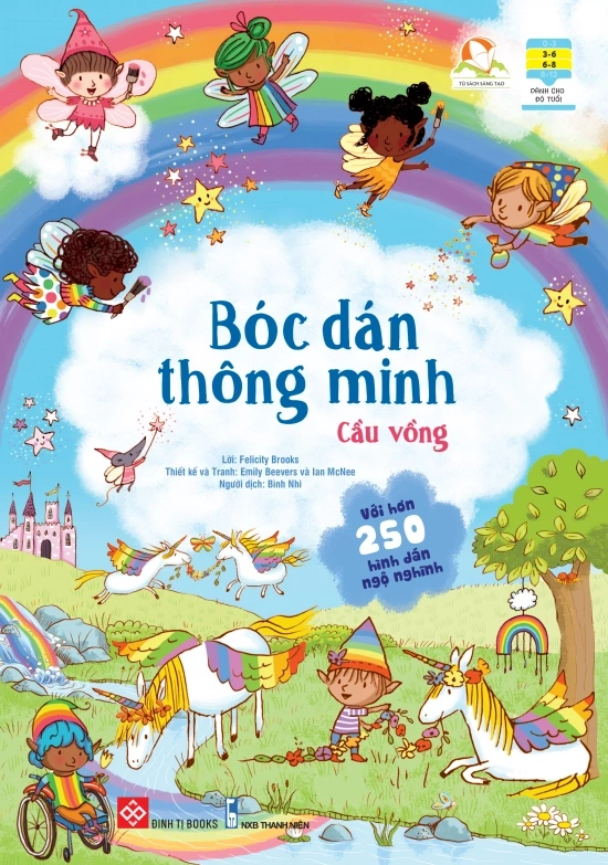 Sách Bóc dán thông minh - Cầu vồng