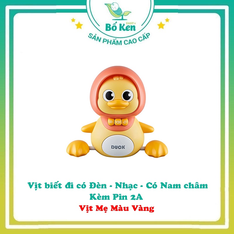 Đồ chơi Đàn Vịt Biết Đi Có Nam Châm - Đèn Nhạc Vui Nhộn Cho Bé