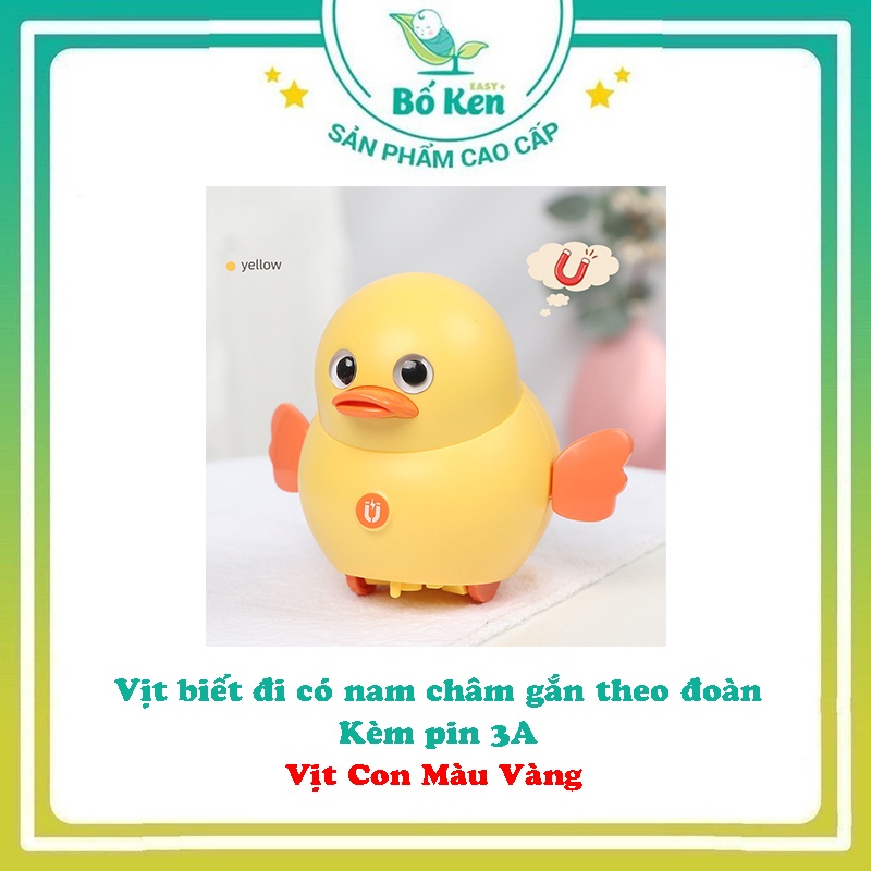 Đồ chơi Đàn Vịt Biết Đi Có Nam Châm - Đèn Nhạc Vui Nhộn Cho Bé