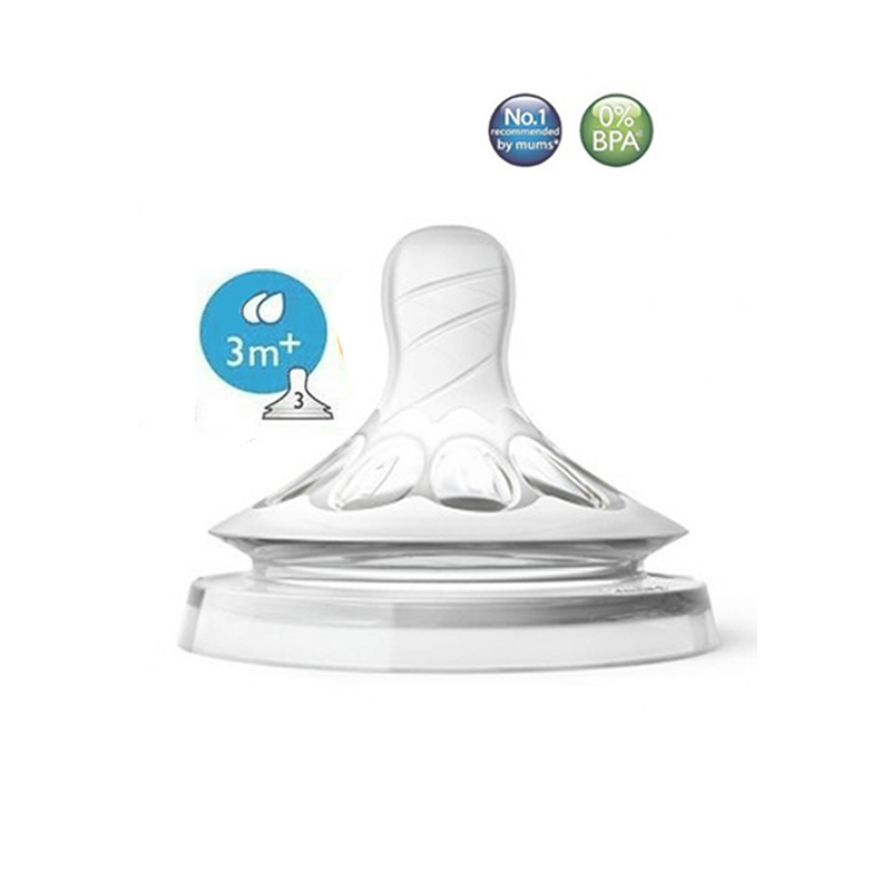 Núm bình sữa Avent Natural bản 2.0 [Mô Phỏng Ty Mẹ Tự Nhiên - Cam kết hàng chính hãng philips]