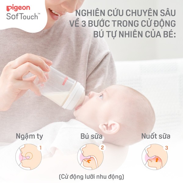 Bình Pigeon PPSU Cổ Rộng QUỐC TẾ THẾ HỆ III 240ml