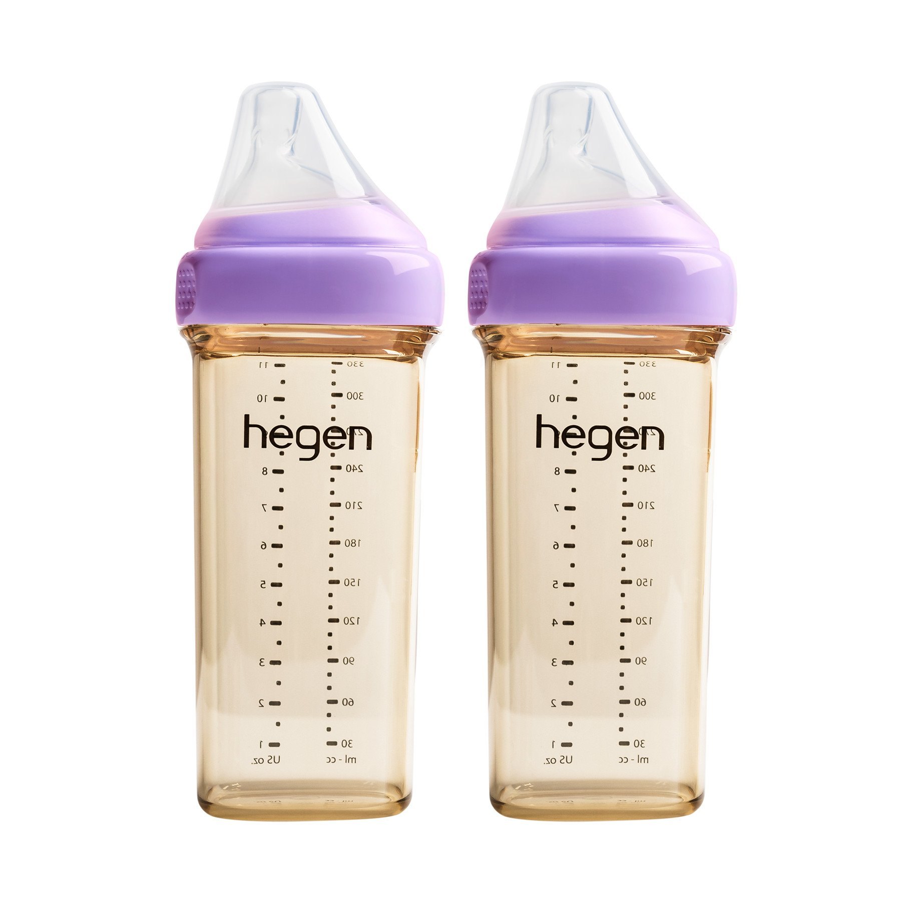 Bình Hegen 330ml đôi/đơn kèm núm 3 (size L)