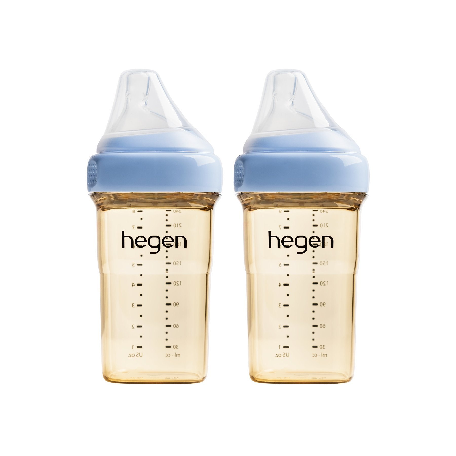 Bình Hegen 240ml đôi/đơn kèm núm 2 (size M)