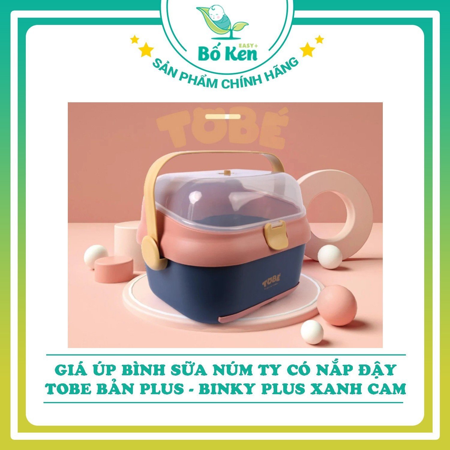 Giá úp bình sữa có nắp Binky PLUS Tobe