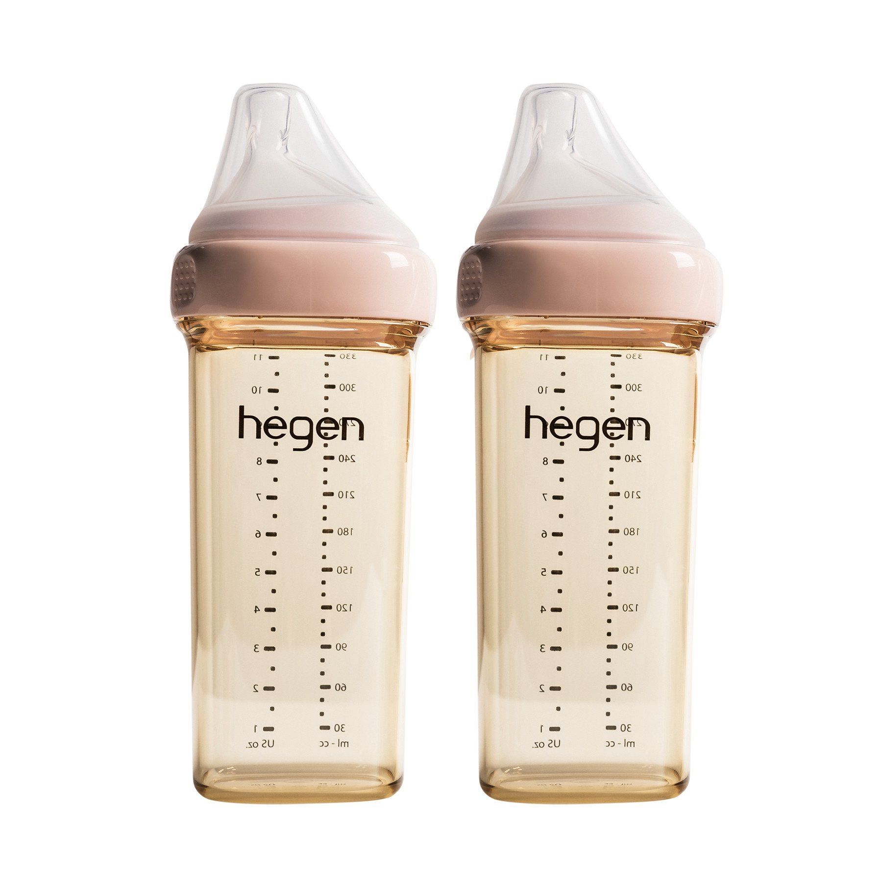 Bình Hegen 330ml đôi/đơn kèm núm 3 (size L)