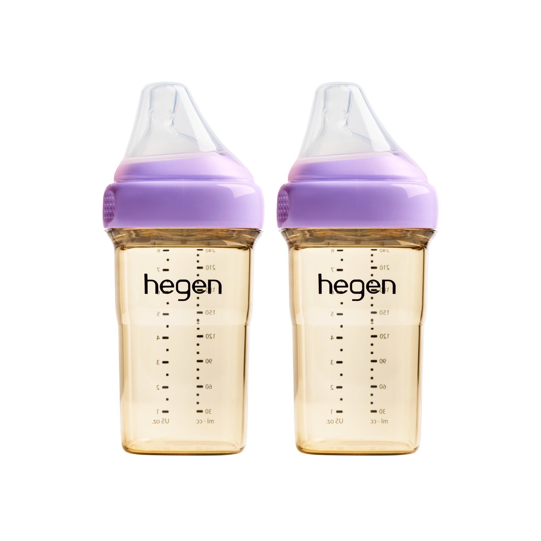 Bình Hegen 240ml đôi/đơn kèm núm 2 (size M)