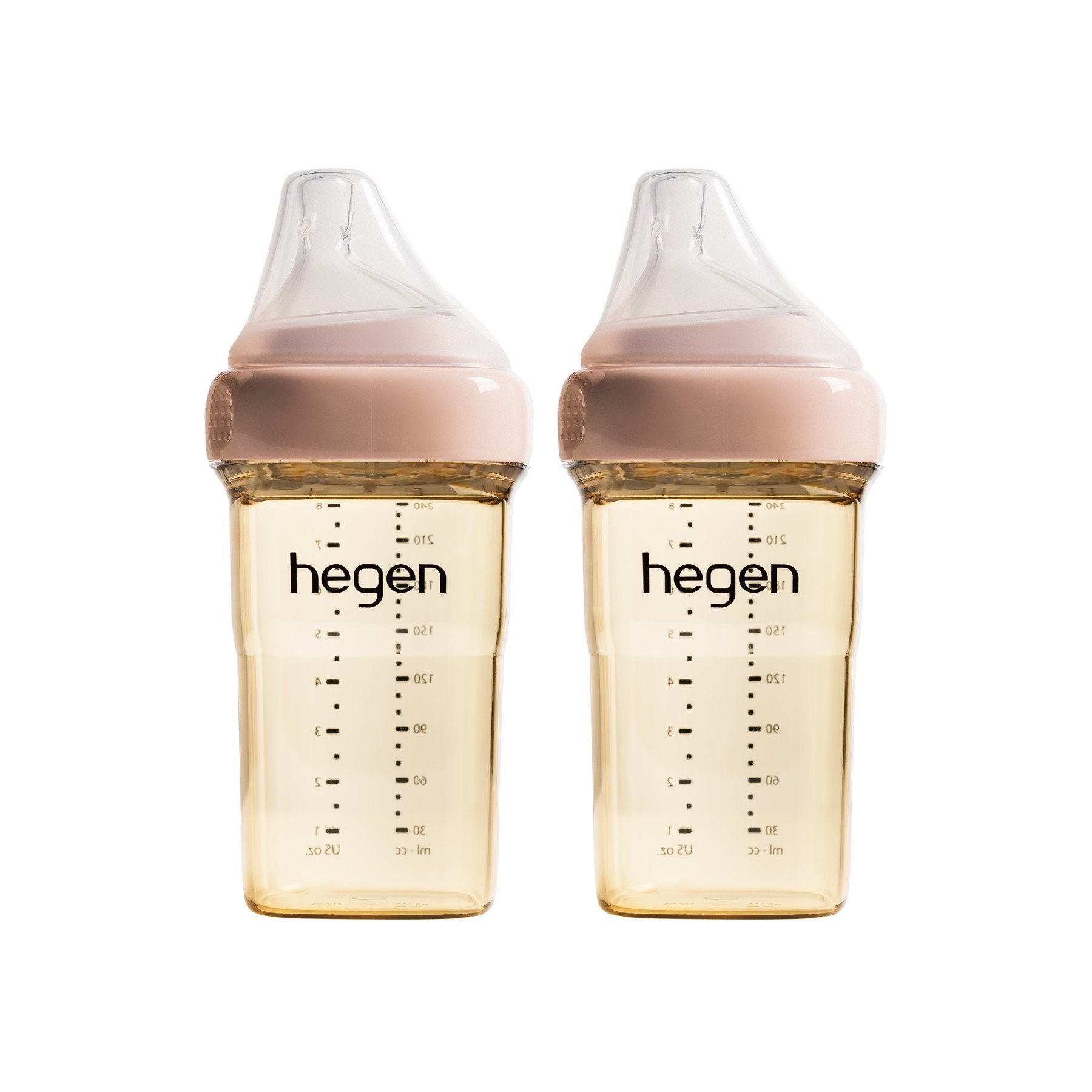 Bình Hegen 240ml đôi/đơn kèm núm 2 (size M)