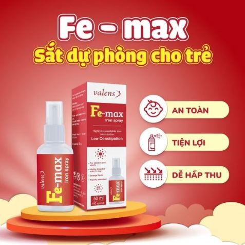 Sắt dạng xịt FE-MAX Iron Spray