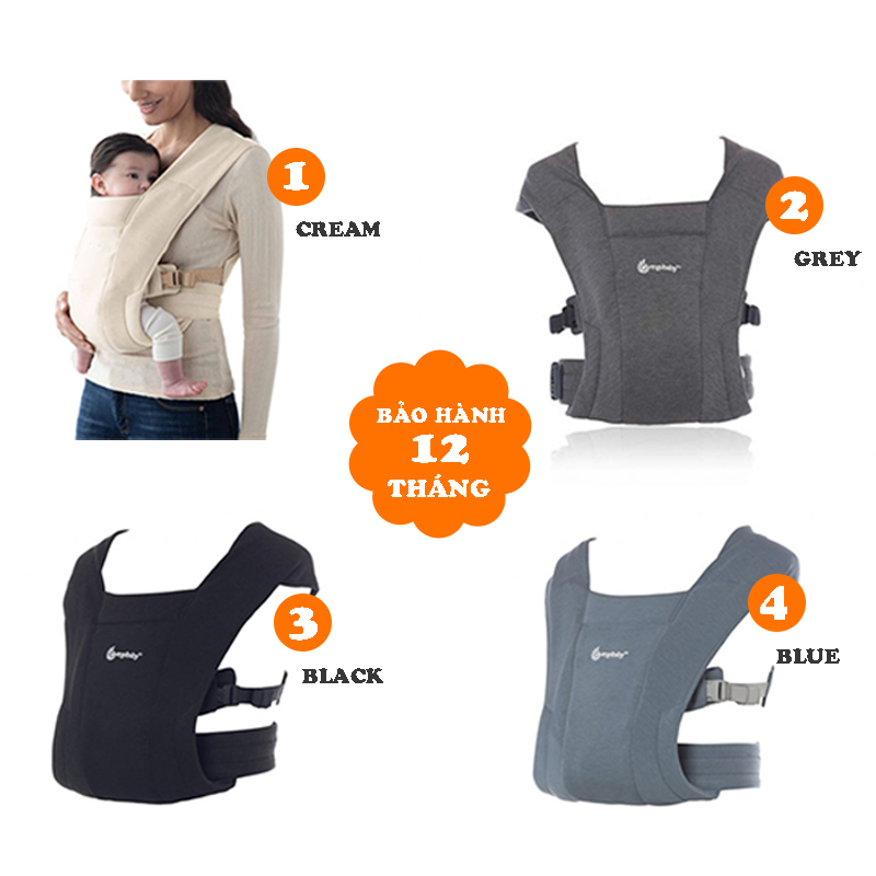 Địu trợ lực Ergobaby Embrace Cozy 0-24m [Hàng Chính Hãng - Bảo Hành 12 Tháng]