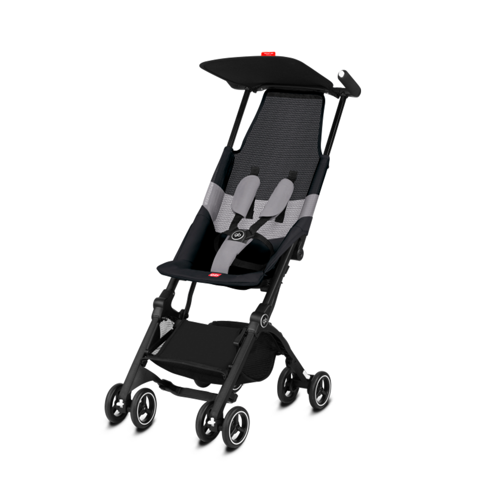 Xe đẩy gấp gọn GB Pockit Air All-Terrain Cho Bé từ 6m+ - Màu Đen Velvet Black