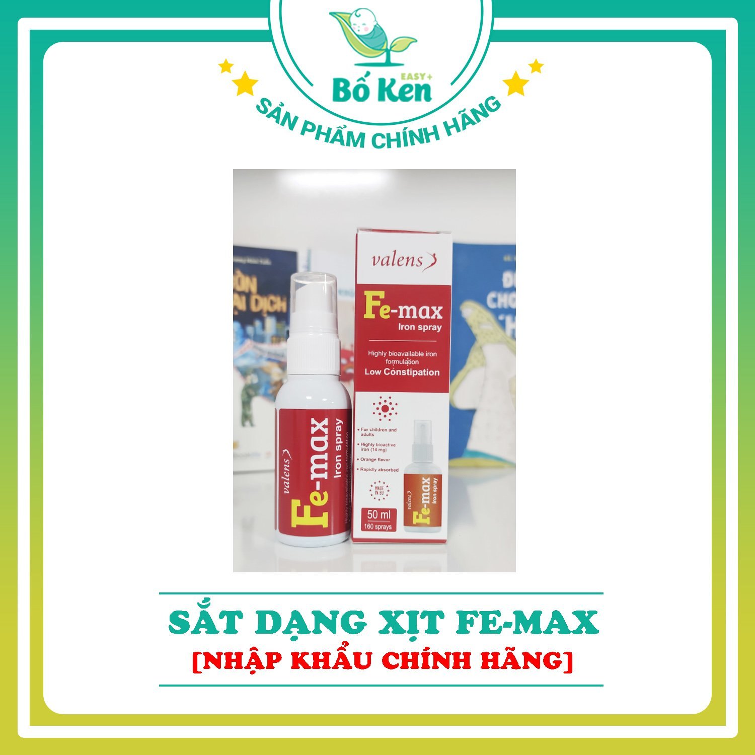 Sắt dạng xịt FE-MAX Iron Spray