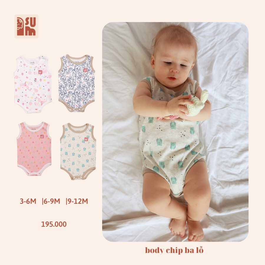 Body Chip Ba Lỗ Vải Cotton [SU013]