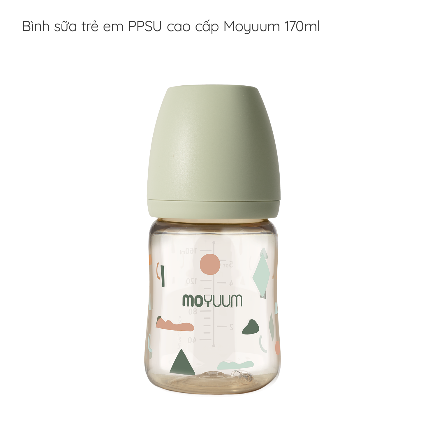 Bình sữa Moyuum PPSU Hàn Quốc 170ml Đủ Màu [Hàng Chính Hãng]