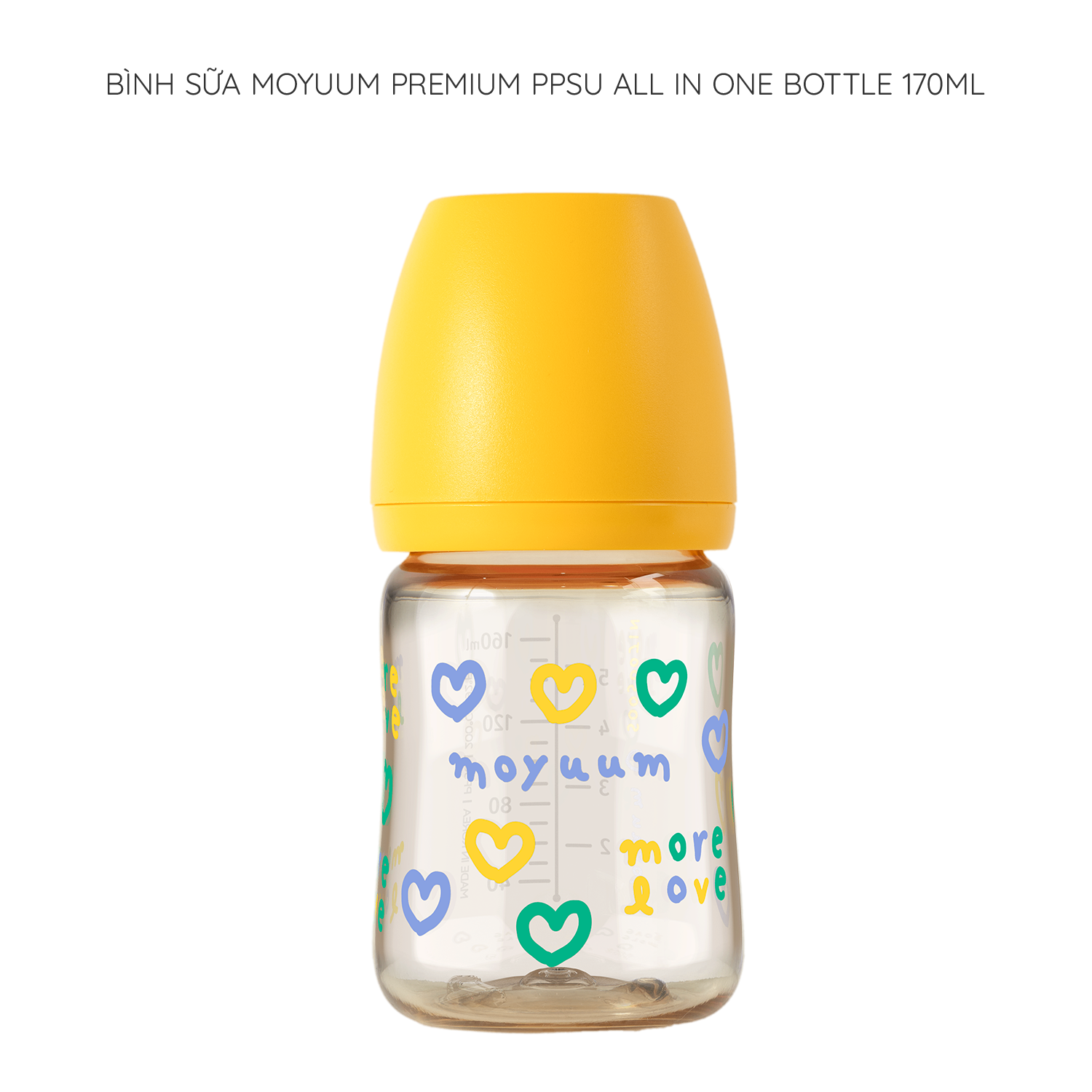 Bình sữa Moyuum PPSU Hàn Quốc 170ml Đủ Màu [Hàng Chính Hãng]