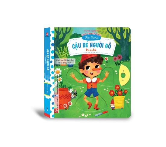 Sách tương tác - Sách chuyển động -  First stories - Cậu bé người gỗ - Pinocchio