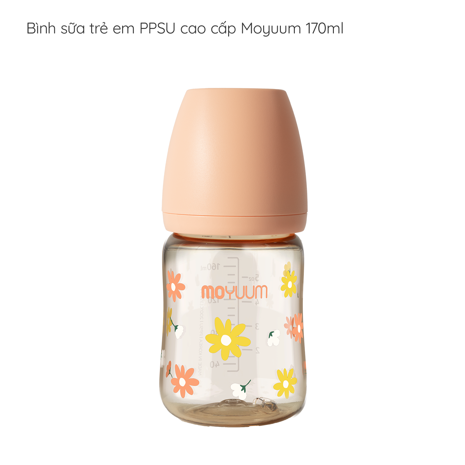 Bình sữa Moyuum PPSU Hàn Quốc 170ml Đủ Màu [Hàng Chính Hãng]