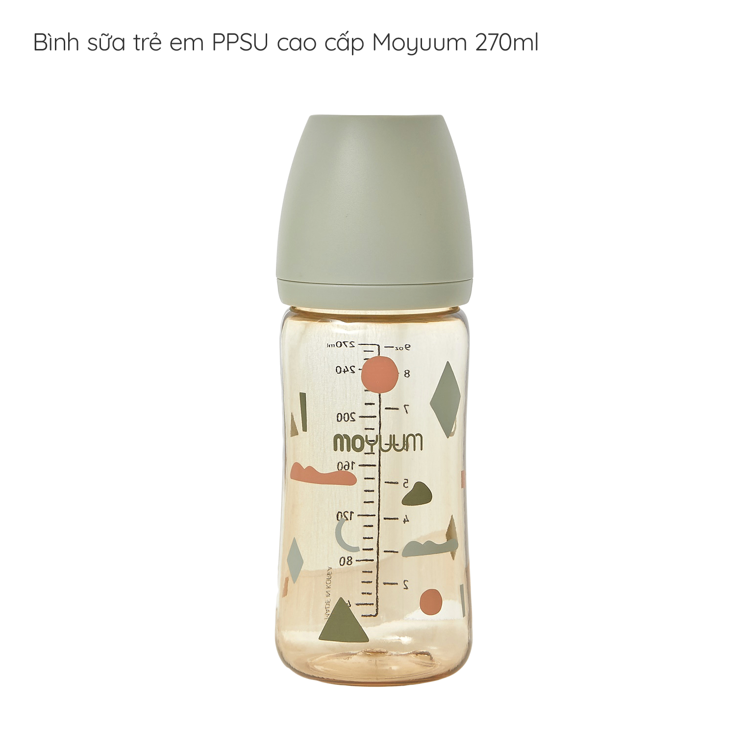 Bình sữa Moyuum PPSU Hàn Quốc 270ml Đủ Màu [Hàng Chính Hãng]